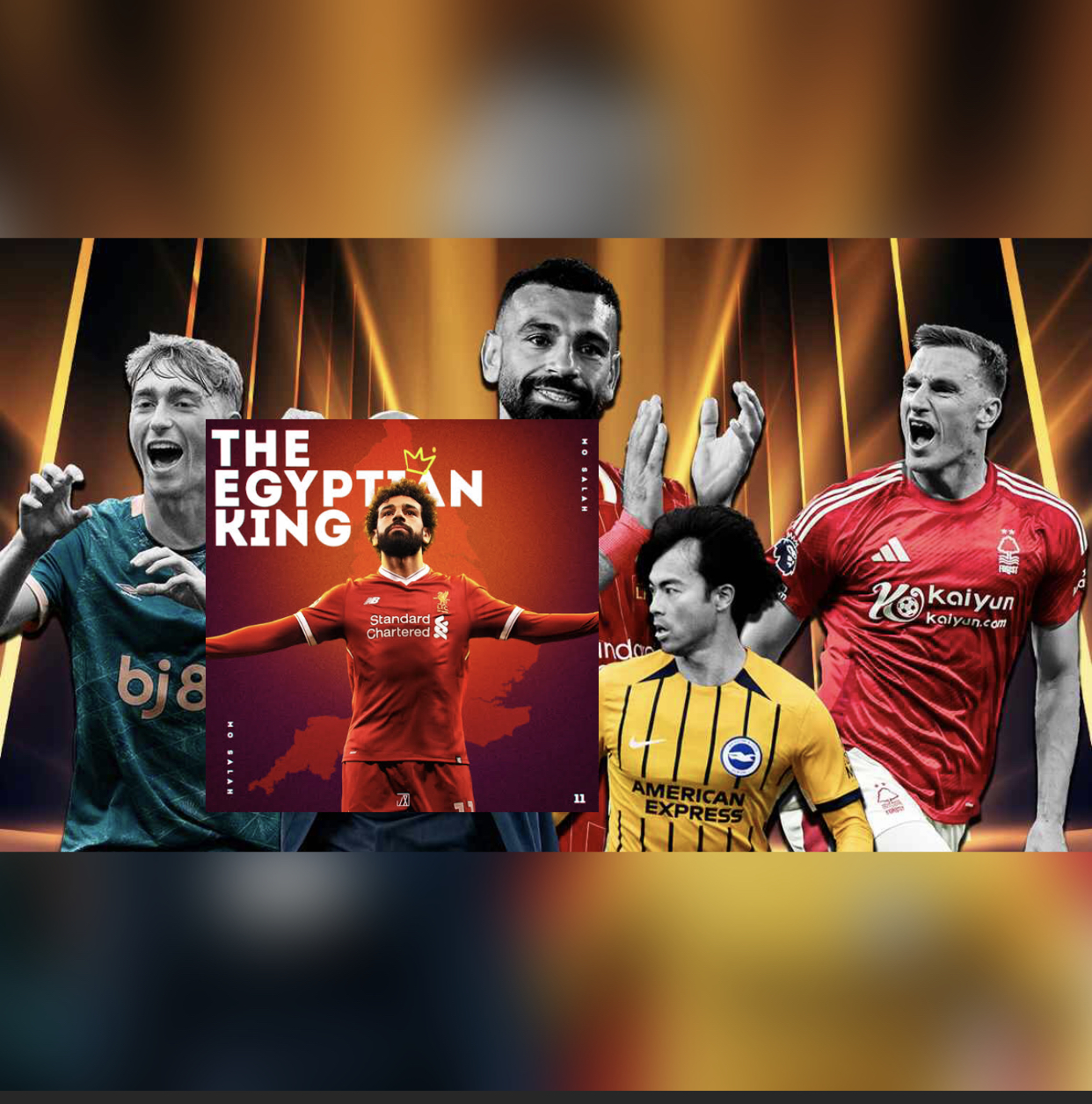 History of awards in the EPL as Salah 🇪🇬 wins, Player of the Season for the third time as the second player in history to win it three times.