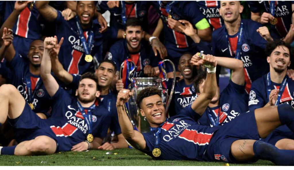 PSG won their first UEFA Champions League title 5-0 to be the first ever final margin after 32 years of French team. 73B839A3 9636 4401 9903 CE0E2FF08A05 1024x592